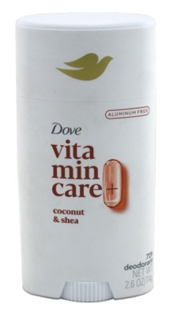 דאודורנט BL Dove Vitamincare + Coconut And Shea 72hr 2.6oz - חבילה של 3 