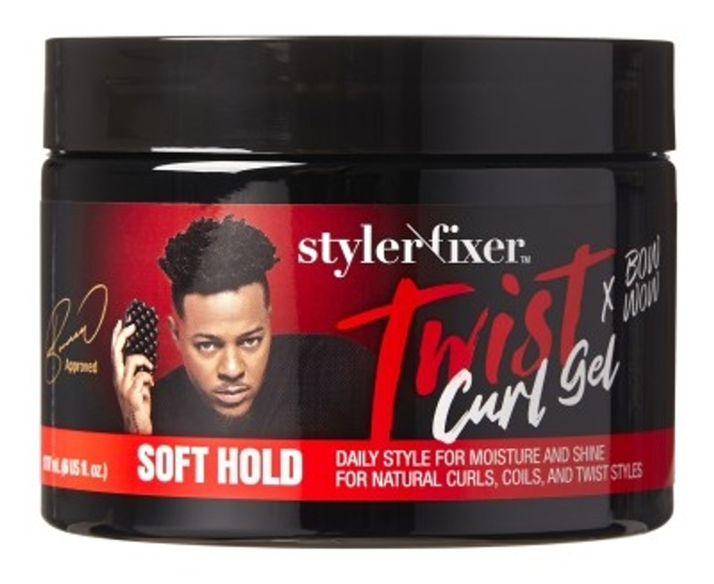 BL Kiss Red Bow Wow Styler Fixer Twist Curl Gel Soft Hold 6oz - Pack of 3