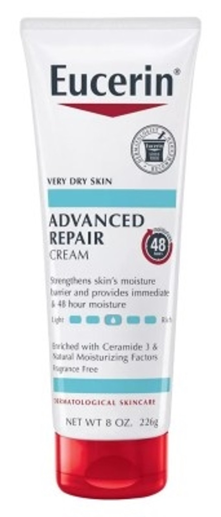 BL Eucerin Cream Advanced Repair 8oz Tube - Pakke med 3