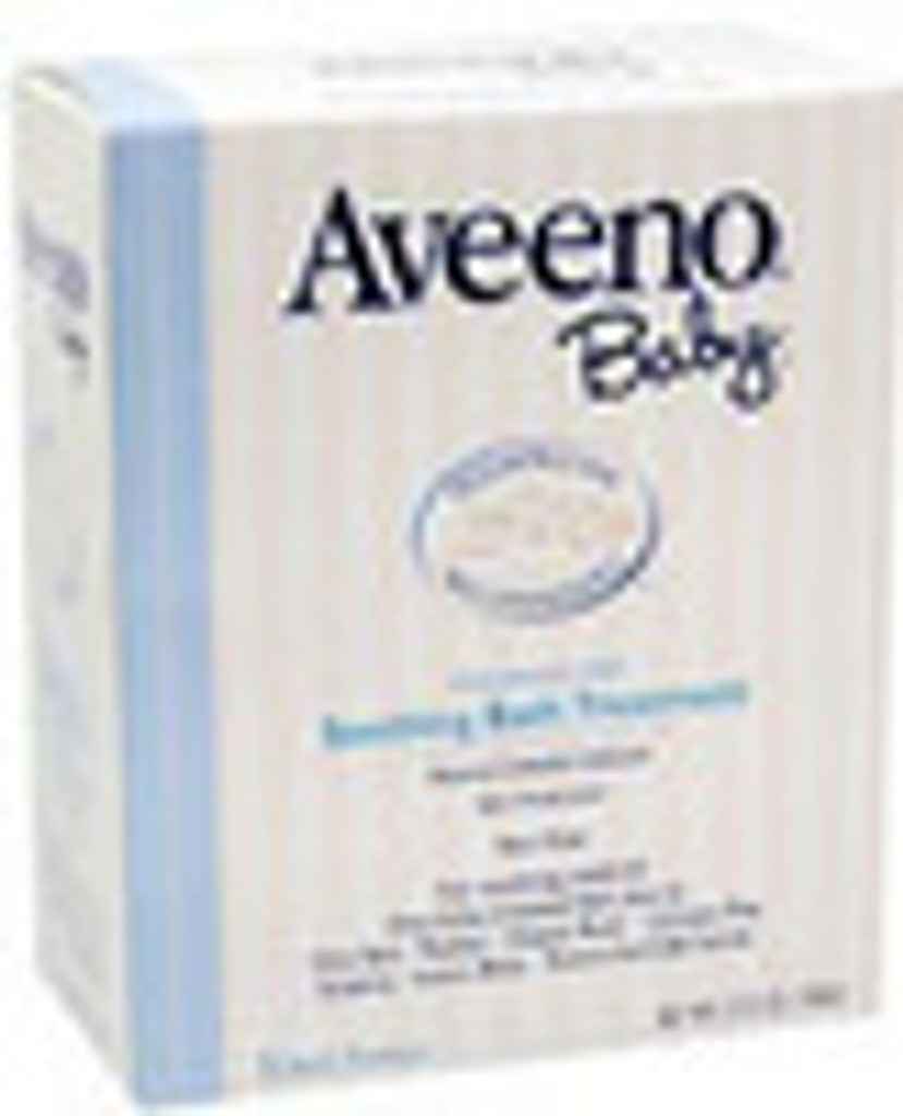 Paquete de lavado para bebés Aveeno, tratamiento de baño calmante, 5 unidades