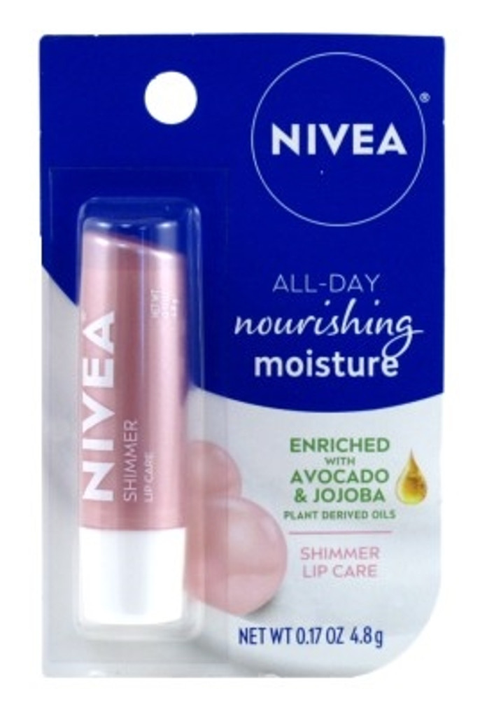 BL Nivea Lip Care Shimmer 0.17oz Carded (6 Pieces)