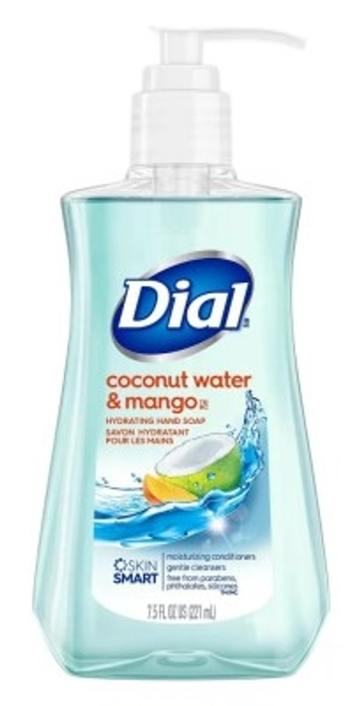 BL Dial Jabón Líquido Agua De Coco Y Mango 7.5oz - Paquete De 3