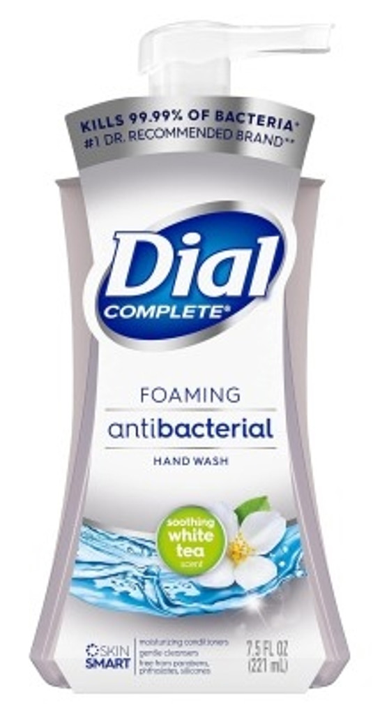 BL Dial Jabón de manos espumoso 7.5 oz Té blanco antibacteriano - Paquete de 3