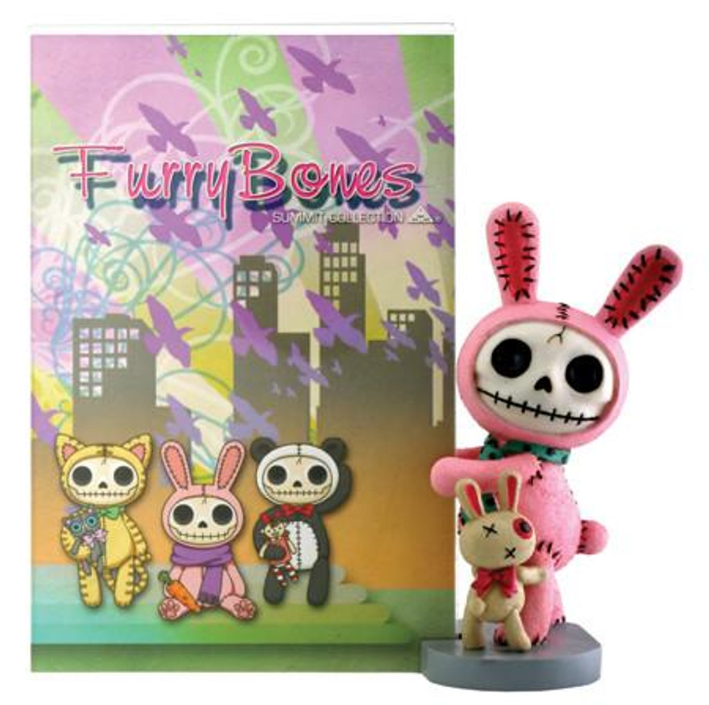 PT Furrybones Pink Bun-Bun the Bunny Skull Bilderrahmen