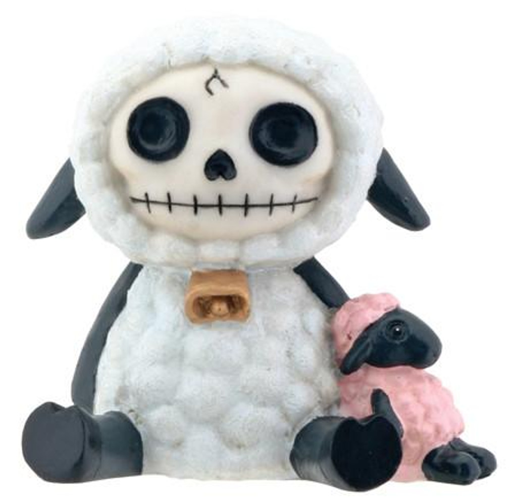 PT Furrybones Woolee le crâne de mouton mini figurine en résine