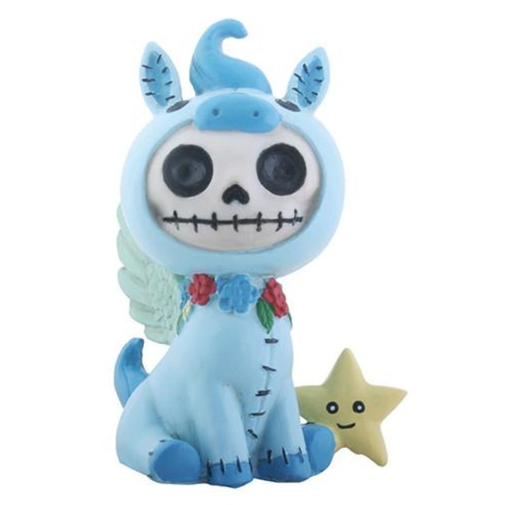 PT Furrybones Pegs la mini figurine en résine du crâne de Pégase