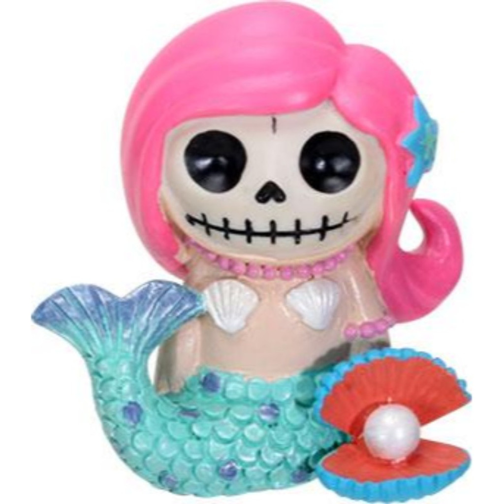 PT Furrybones Ariel the Mermaid Skull Mini Resin Figuuri