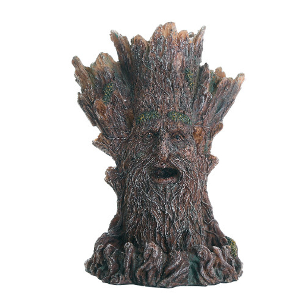 PT Tree Spirit Hand Painted Resin Backflow Incense Burner