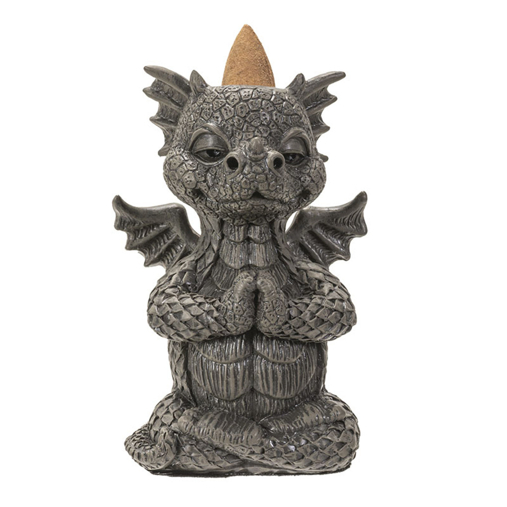 PT Yoga Pose Dragon Resin Backflow Incense Burner 