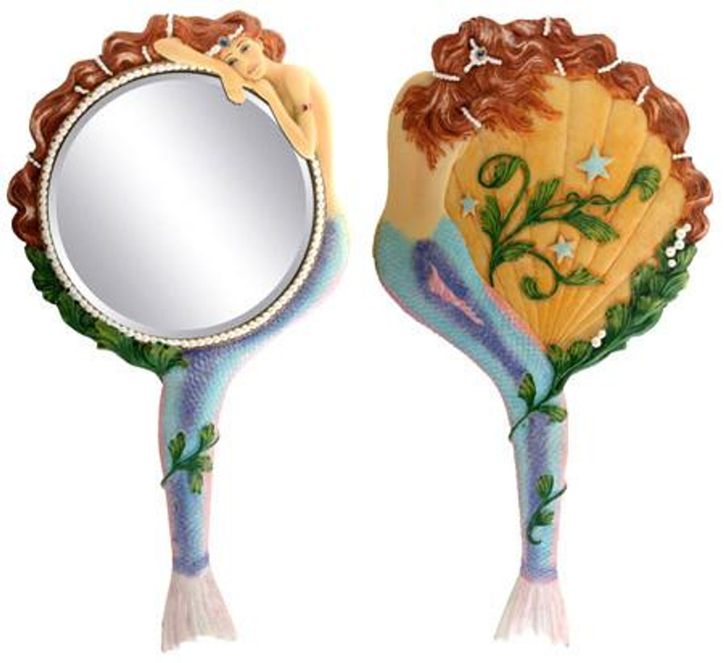 PT Colorful Mermaid Resin Hand Mirror