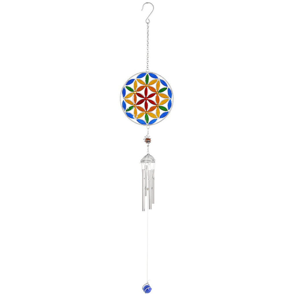 PT Värikäs Flower of Life Metal Wind Chime 