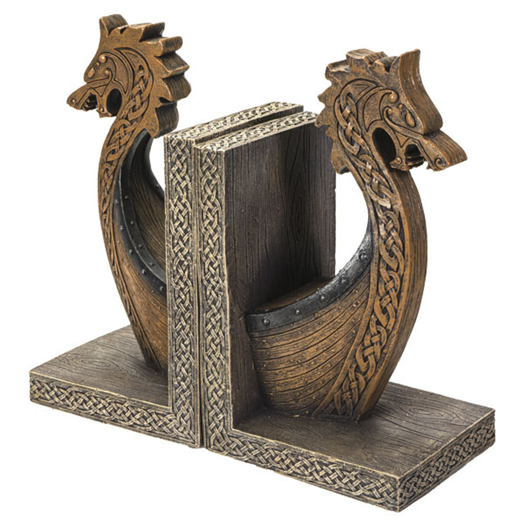 PT Viking Ship Resin Bookends 