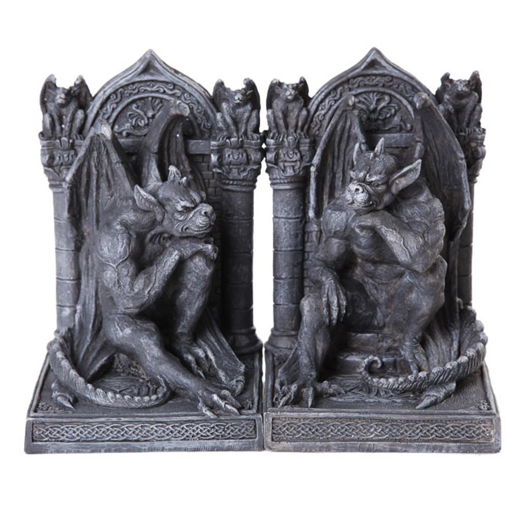 PT Gargoyle Resin Bookends 