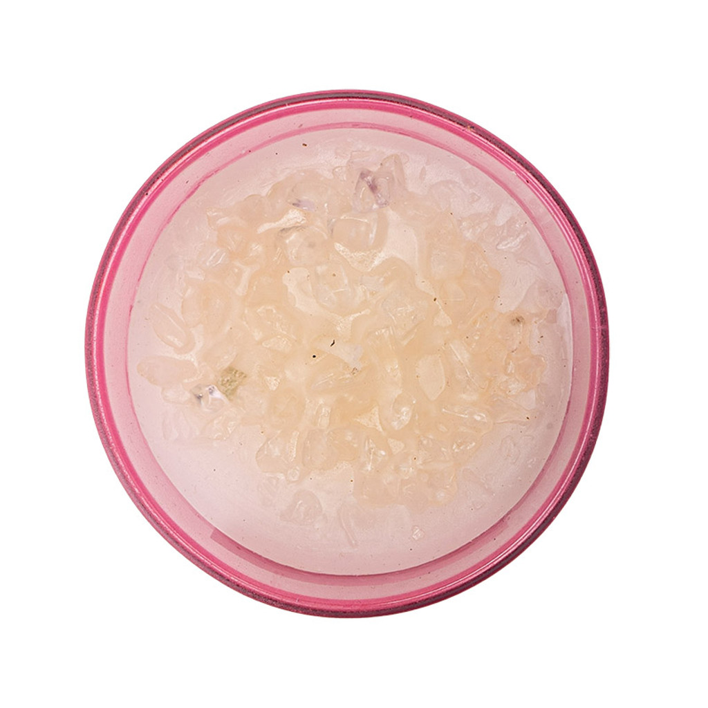 PT Crown Chakra Blackberry Scented Candle with Quartz 