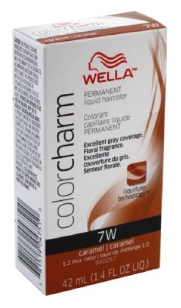 Wella color charm נוזל #7w קרמל x 3 חבילות 