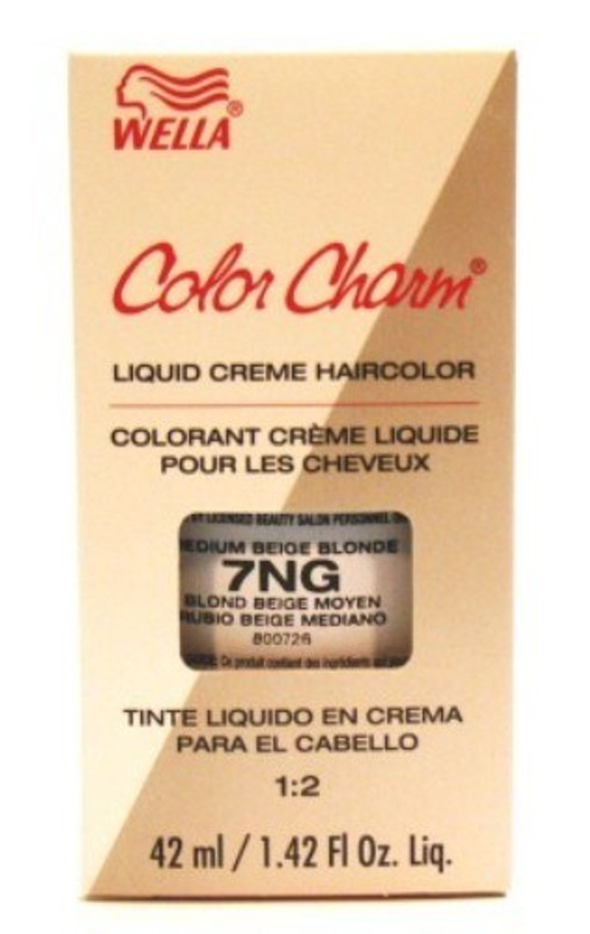 Wella color charm neste #7ng medium beige blonde x 3 pakkausta