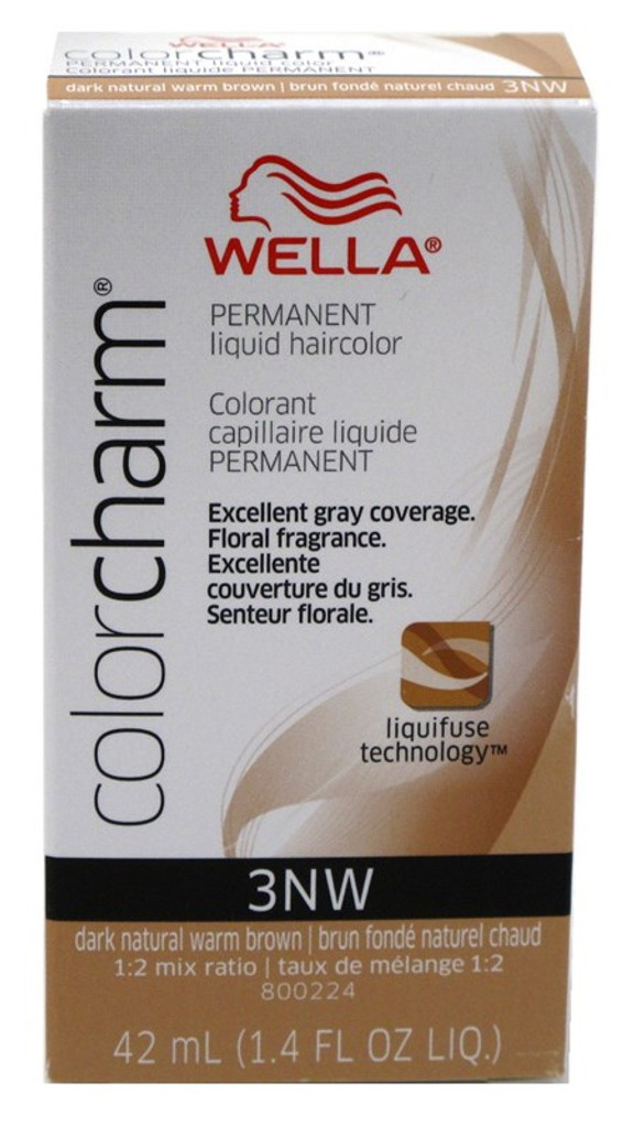 נוזל צ'ארם בצבע Wella #3nw חום טבעי כהה x 3 חבילות