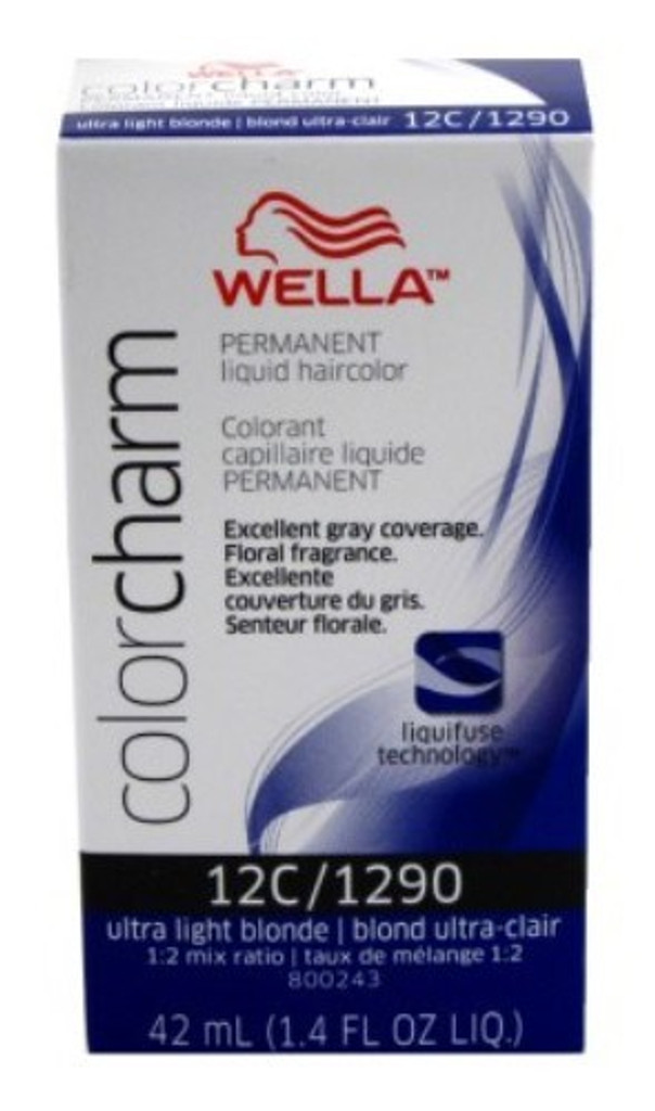 נוזל צ'ארם בצבע Wella #1290/12c בלונד בהיר במיוחד x 3 חבילות