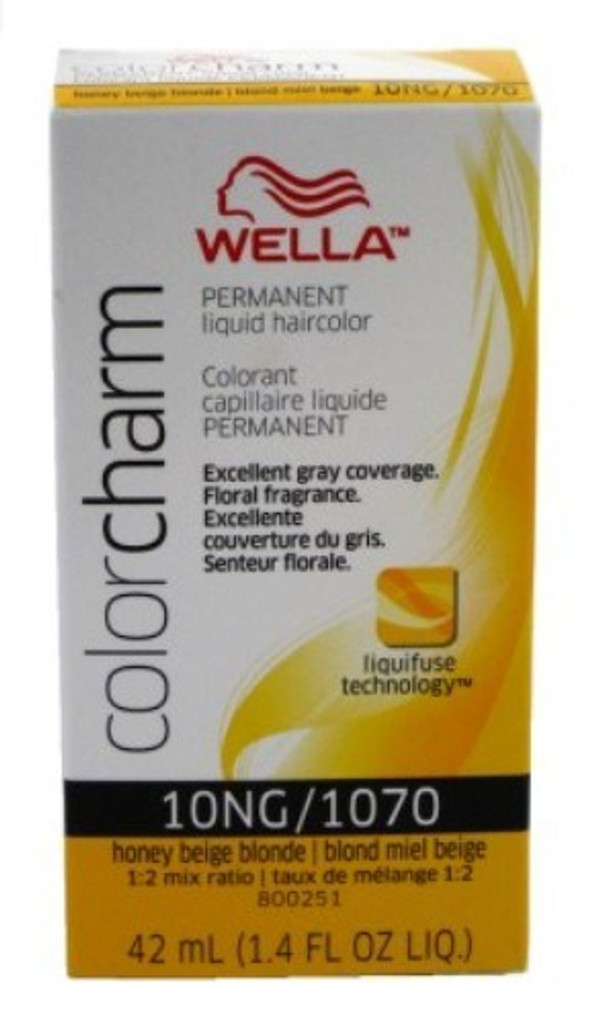 Wella Color Charm Liquid #1070/10ng miel beige blond x 3 paquets 