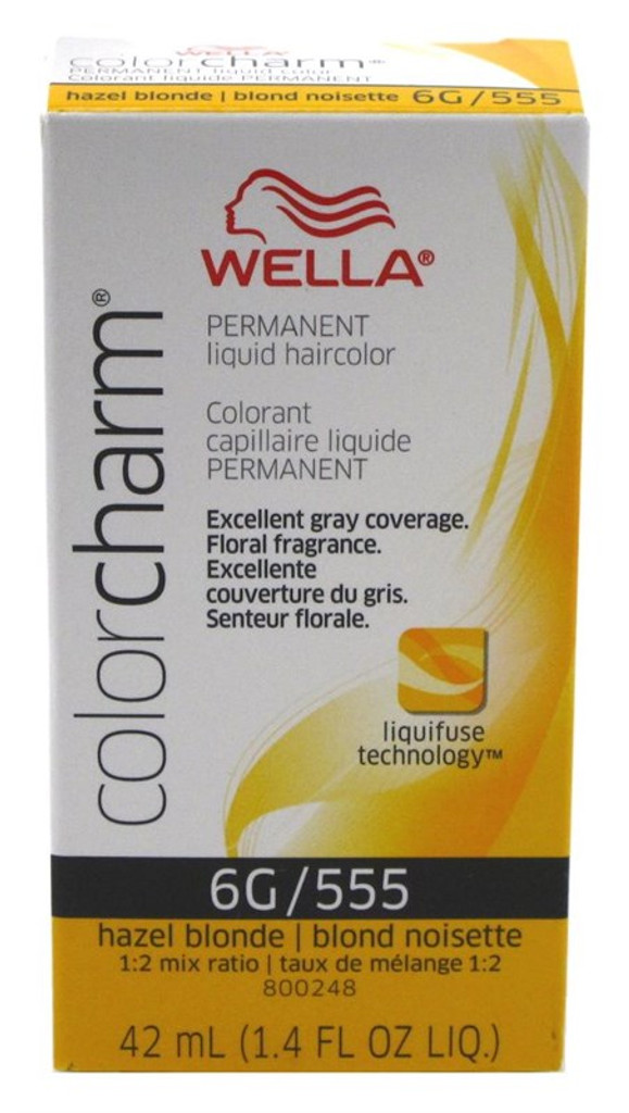 Wella color charm nestemäinen #0555/6g hassel blondi x 3 pakkausta