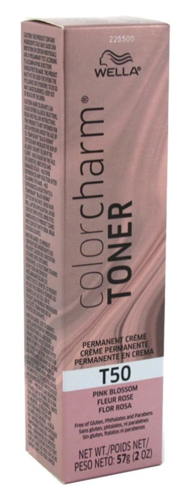 Wella farge sjarm creme toner #t50 pink blossom 2oz x 3 pakker