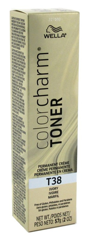Wella Color Charm Crème Tonique # T38 Ivoire 2 oz x 3 paquets