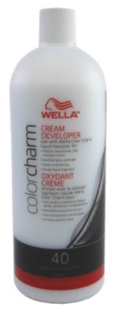 Wella color charm creme desarrollador de 40 volúmenes, 32 oz x 3 paquetes 