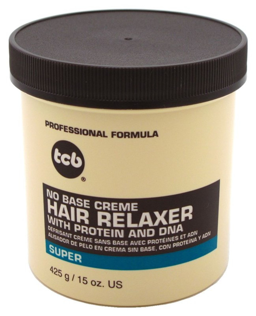 Tcb Hair Relaxer No Base Creme 15oz Super Jar X 3 Packs