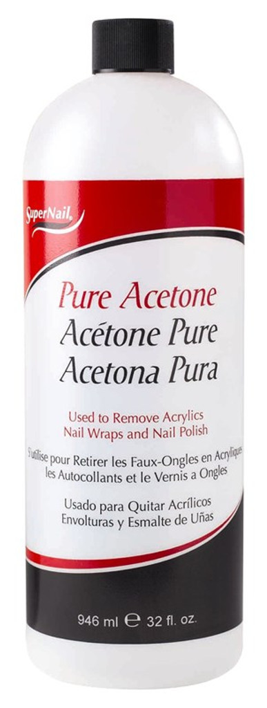 Super nail 32oz ren aceton x 3 pakker