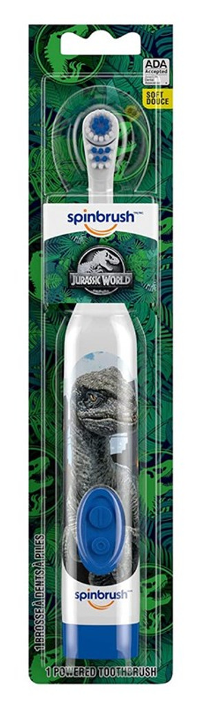 Spinbrush Powered Toothbrush Jurassic World Soft X 3 Packs