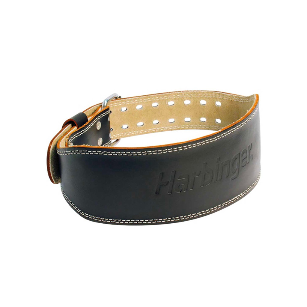 Ceinture en cuir rembourrée unisexe 6" noir xl 