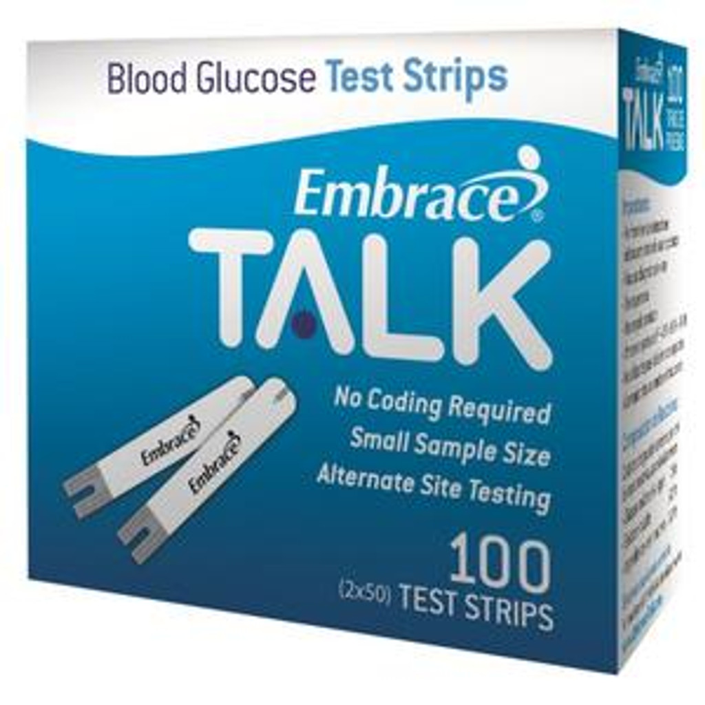 IND Omnis Health Embrace TALK Test Strips 100 Count 