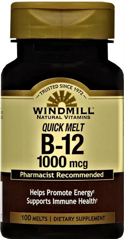 Windmill Vitamin B12 1000 mcg Tablets Sublingual 100ct