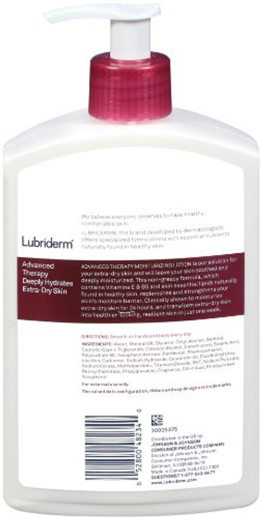 Thérapie avancée de la lotion Lubriderm 