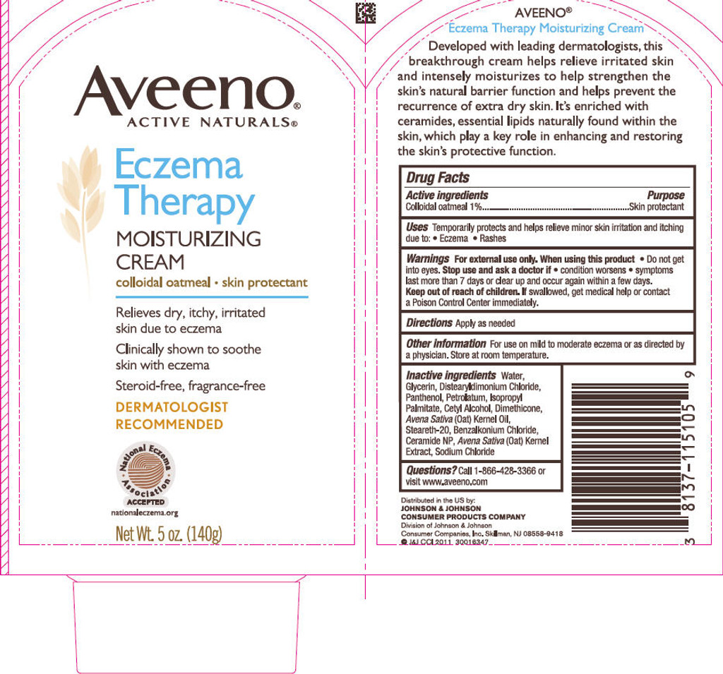 Crème hydratante pour thérapie contre l'eczéma Aveeno  