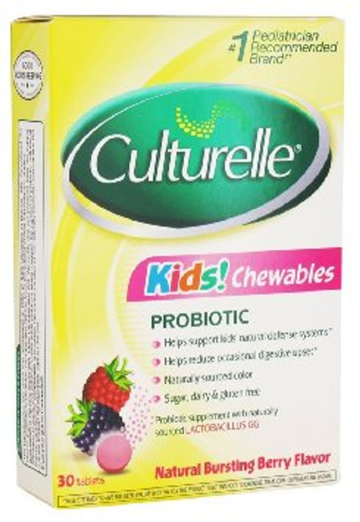 Culturelle Kids tabletas masticables probióticas - 30 unidades 