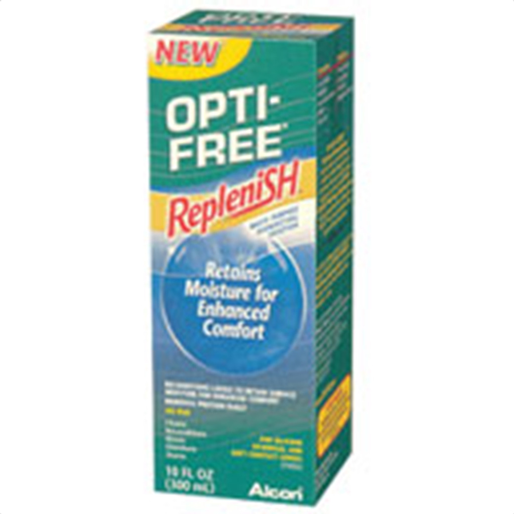 Opti-Free Replenish Solution til kontaktlinser - 10 Oz