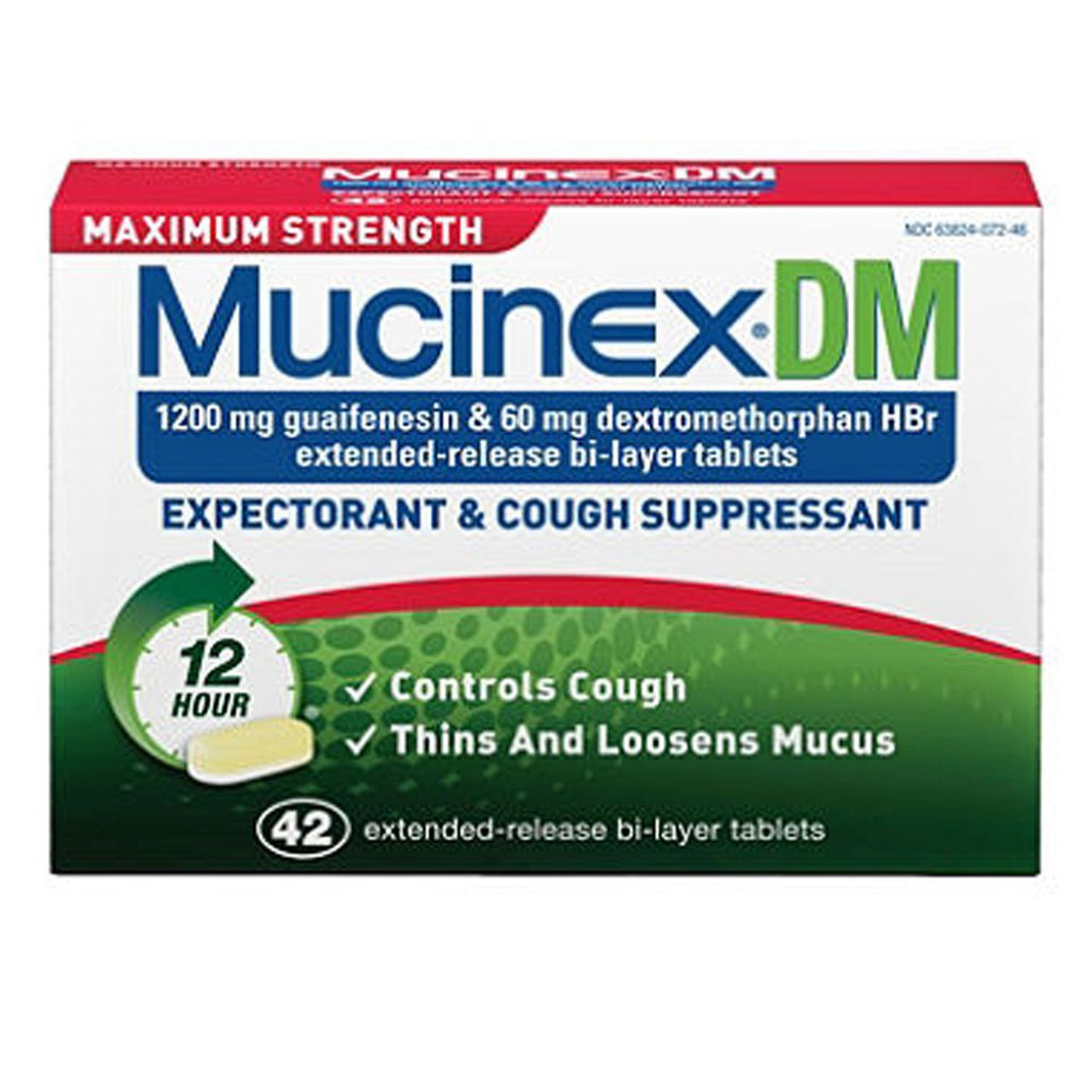 Mucinex dm max styrke tablett 42ct
