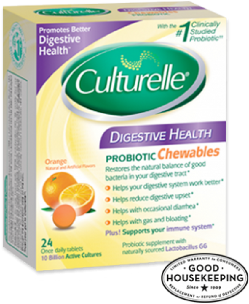 Culturelle Chewable Orange Digestive 24ct
