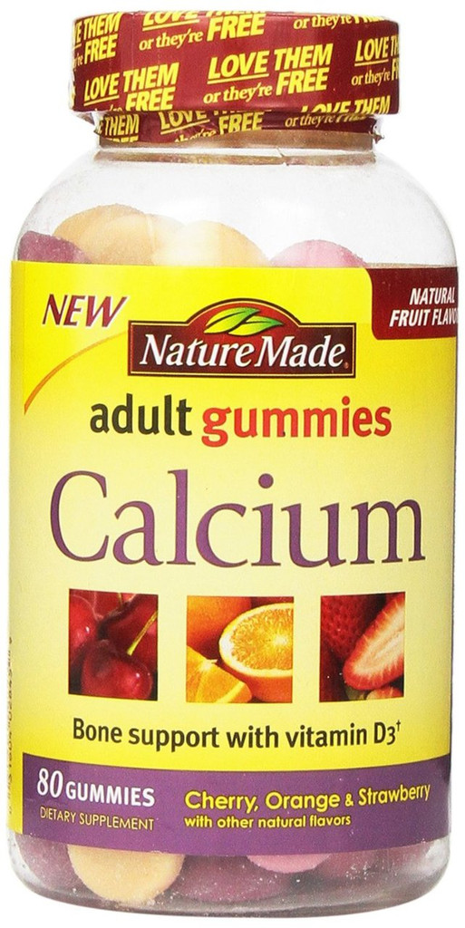 Nature Made Calcium Adult Gummies 80 Count