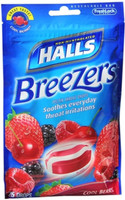 Halls Breezers gotas para la garganta bayas frescas 25 gotas