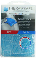 TheraPearl Sports Pack, uudelleen käytettävä kuuma kylmähoitopakkaus geelihelmillä, 7,5"x4,5"