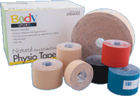 BodySport Physio Tape Water Resistant, 3" X 5.5 Yards, Natural
