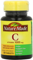 Nature Made Vitamin C 1000mg Timed Release with Rose Hips 60 Tablets