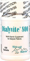 Dialyvite 800 mcg 100 comprimidos, suplemento multivitamínico para pacientes em diálise