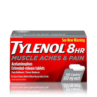 Tylenol 8 HR 650 mg Muscle Aches & Pain Reliever, Fever Reducer 100 Caplets