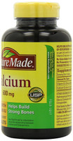 Natuurlijk gemaakt calcium 600 mg met vitamine D3-waarde Grootte 220-Ct voor sterke botten