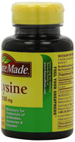 Nature Made L-Lysine 1000 mg 60 comprimés protéines d'acides aminés essentiels pour le corps