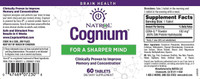 Natrol Cognium 60 Tablets, Clinically Proven to Improve Memory & Concentration