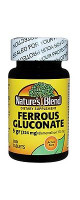 Nature's Blend Gluconate ברזל 5 גר' ברזל יסודי (324 מ"ג) 100 טבליות